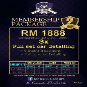 VIP Full Set Car Detaling X3 2years-Seremban