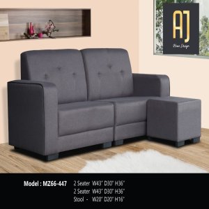 2 Seater Sofa + Stool