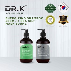 DR.K Energizing Shampoo 500ml + DR.K Sea Silt Mask 500ml