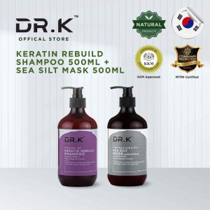 DR.K Keratin Rebuild Shampoo 500ml + DR.K Sea Silt Mask 500ml